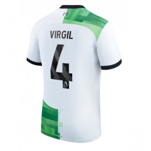 Liverpool Virgil van Dijk #4 Replika Udebanetrøje 2023-24 Kortærmet